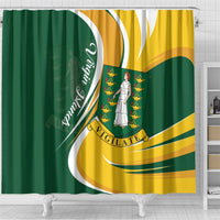 British Virgin Islands Shower Curtain Vigilate Flag Color