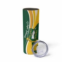 Personalised British Virgin Islands Skinny Tumbler Vigilate Flag Color
