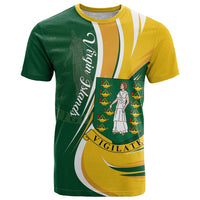 Personalised British Virgin Islands T Shirt Vigilate Flag Color