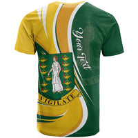 Personalised British Virgin Islands T Shirt Vigilate Flag Color