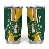 Personalised British Virgin Islands Tumbler Cup Vigilate Flag Color