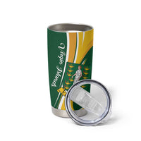 Personalised British Virgin Islands Tumbler Cup Vigilate Flag Color