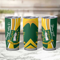 Personalised British Virgin Islands Tumbler Cup Vigilate Flag Color
