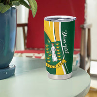 Personalised British Virgin Islands Tumbler Cup Vigilate Flag Color