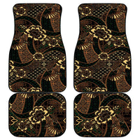 Indonesian Batik Pattern Vintage Brown Car Mats