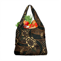 Indonesian Batik Pattern Vintage Brown Grocery Bag