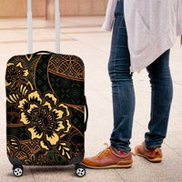 Indonesian Batik Pattern Vintage Brown Luggage Cover