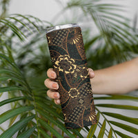 Indonesian Batik Pattern Vintage Brown Skinny Tumbler