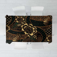Indonesian Batik Pattern Vintage Brown Tablecloth