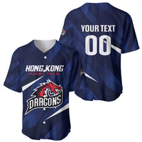 Custom Hong Kong Rugby Baseball Jersey Dragons Go Champions