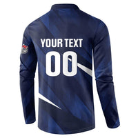 Custom Hong Kong Rugby Button Sweatshirt Dragons Go Champions