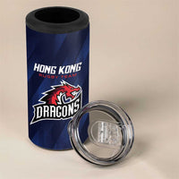 Custom Hong Kong Rugby 4 in 1 Can Cooler Tumbler Dragons Go Champions