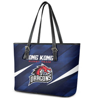 Hong Kong Rugby Leather Tote Bag Dragons Go Champions