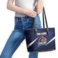Hong Kong Rugby Leather Tote Bag Dragons Go Champions