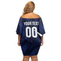 Custom Hong Kong Rugby Off Shoulder Short Dress Dragons Go Champions