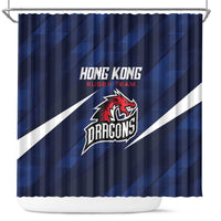 Hong Kong Rugby Shower Curtain Dragons Go Champions