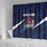 Hong Kong Rugby Shower Curtain Dragons Go Champions
