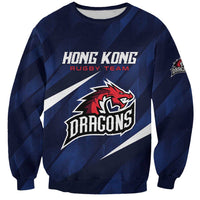 Custom Hong Kong Rugby Sweatshirt Dragons Go Champions