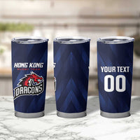 Custom Hong Kong Rugby Tumbler Cup Dragons Go Champions