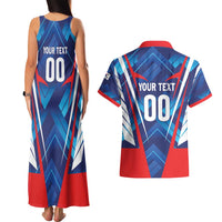 Custom Korea Rugby Couples Matching Tank Maxi Dress and Hawaiian Shirt Mugunghwas Go Champions