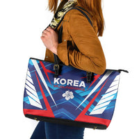 Korea Rugby Leather Tote Bag Mugunghwas Go Champions