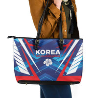 Korea Rugby Leather Tote Bag Mugunghwas Go Champions