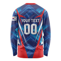 Custom Korea Rugby Long Sleeve Shirt Mugunghwas Go Champions
