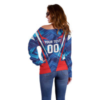 Custom Korea Rugby Off Shoulder Sweater Mugunghwas Go Champions