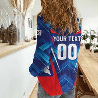 Custom Korea Rugby Women Casual Shirt Mugunghwas Go Champions