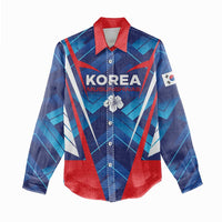 Custom Korea Rugby Women Casual Shirt Mugunghwas Go Champions