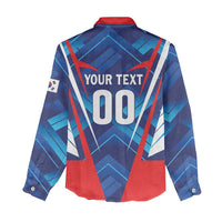 Custom Korea Rugby Women Casual Shirt Mugunghwas Go Champions