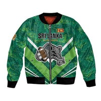 Custom Sri Lanka Rugby Bomber Jacket Tuskers Go Champions