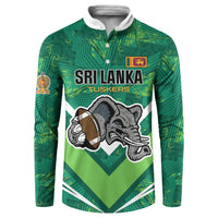 Custom Sri Lanka Rugby Button Sweatshirt Tuskers Go Champions