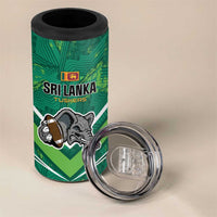 Custom Sri Lanka Rugby 4 in 1 Can Cooler Tumbler Tuskers Go Champions