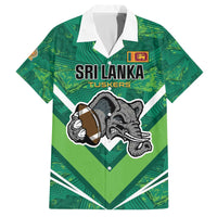 Custom Sri Lanka Rugby Family Matching Off The Shoulder Long Sleeve Dress and Hawaiian Shirt Tuskers Go Champions