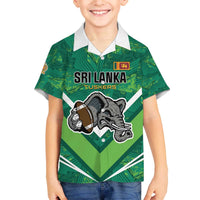 Custom Sri Lanka Rugby Family Matching Off The Shoulder Long Sleeve Dress and Hawaiian Shirt Tuskers Go Champions