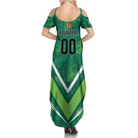 Custom Sri Lanka Rugby Family Matching Summer Maxi Dress and Hawaiian Shirt Tuskers Go Champions
