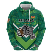 Custom Sri Lanka Rugby Hoodie Tuskers Go Champions