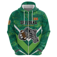 Custom Sri Lanka Rugby Hoodie Tuskers Go Champions