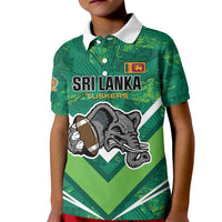 Custom Sri Lanka Rugby Kid Polo Shirt Tuskers Go Champions