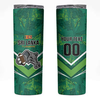 Custom Sri Lanka Rugby Skinny Tumbler Tuskers Go Champions