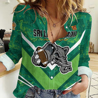 Custom Sri Lanka Rugby Women Casual Shirt Tuskers Go Champions