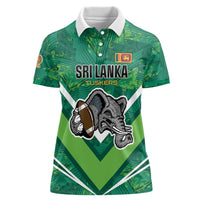 Custom Sri Lanka Rugby Women Polo Shirt Tuskers Go Champions