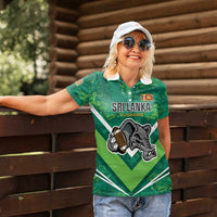 Custom Sri Lanka Rugby Women Polo Shirt Tuskers Go Champions