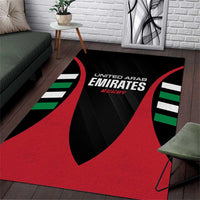 United Arab Emirates Rugby Area Rug UAE Go Champions