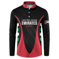 Custom United Arab Emirates Rugby Button Sweatshirt UAE Go Champions