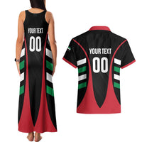 Custom United Arab Emirates Rugby Couples Matching Tank Maxi Dress and Hawaiian Shirt UAE Go Champions