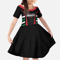 Custom United Arab Emirates Rugby Family Matching Mermaid Dress and Hawaiian Shirt UAE Go Champions