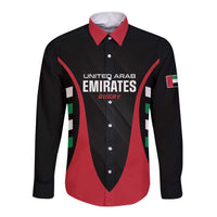 Custom United Arab Emirates Rugby Long Sleeve Button Shirt UAE Go Champions