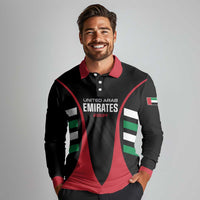 Custom United Arab Emirates Rugby Long Sleeve Polo Shirt UAE Go Champions